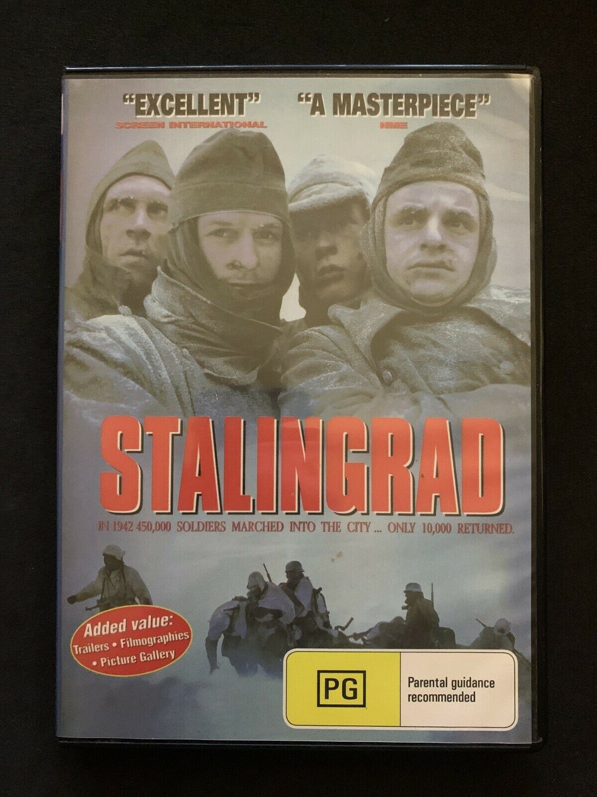 Stalingrad (DVD, 1994) Dominique Horwitz, Thomas Kretschmann, Region 4