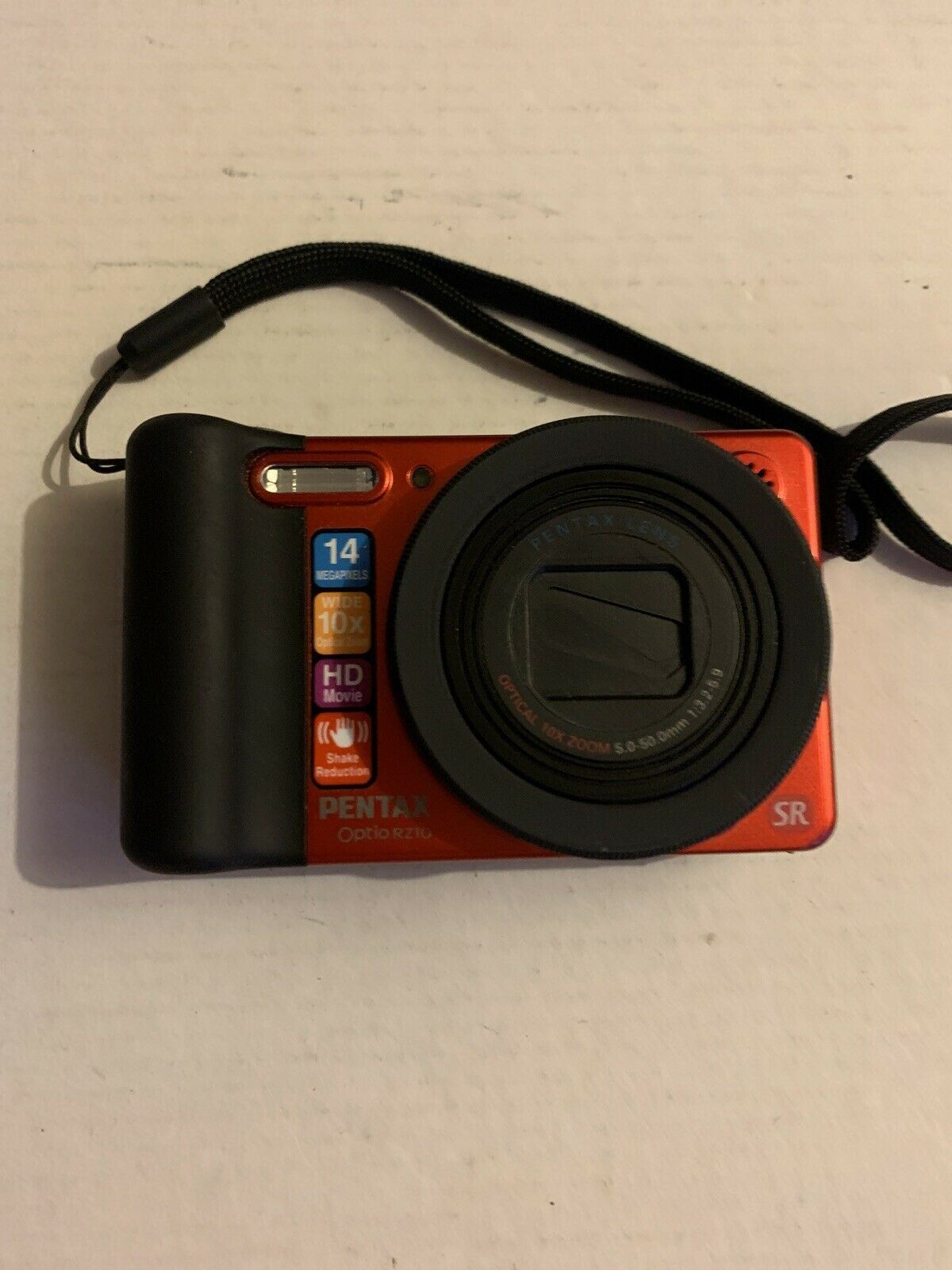 Pentax Optio RZ10 14MP Digital Camera 10x Optical Zoom With Charger