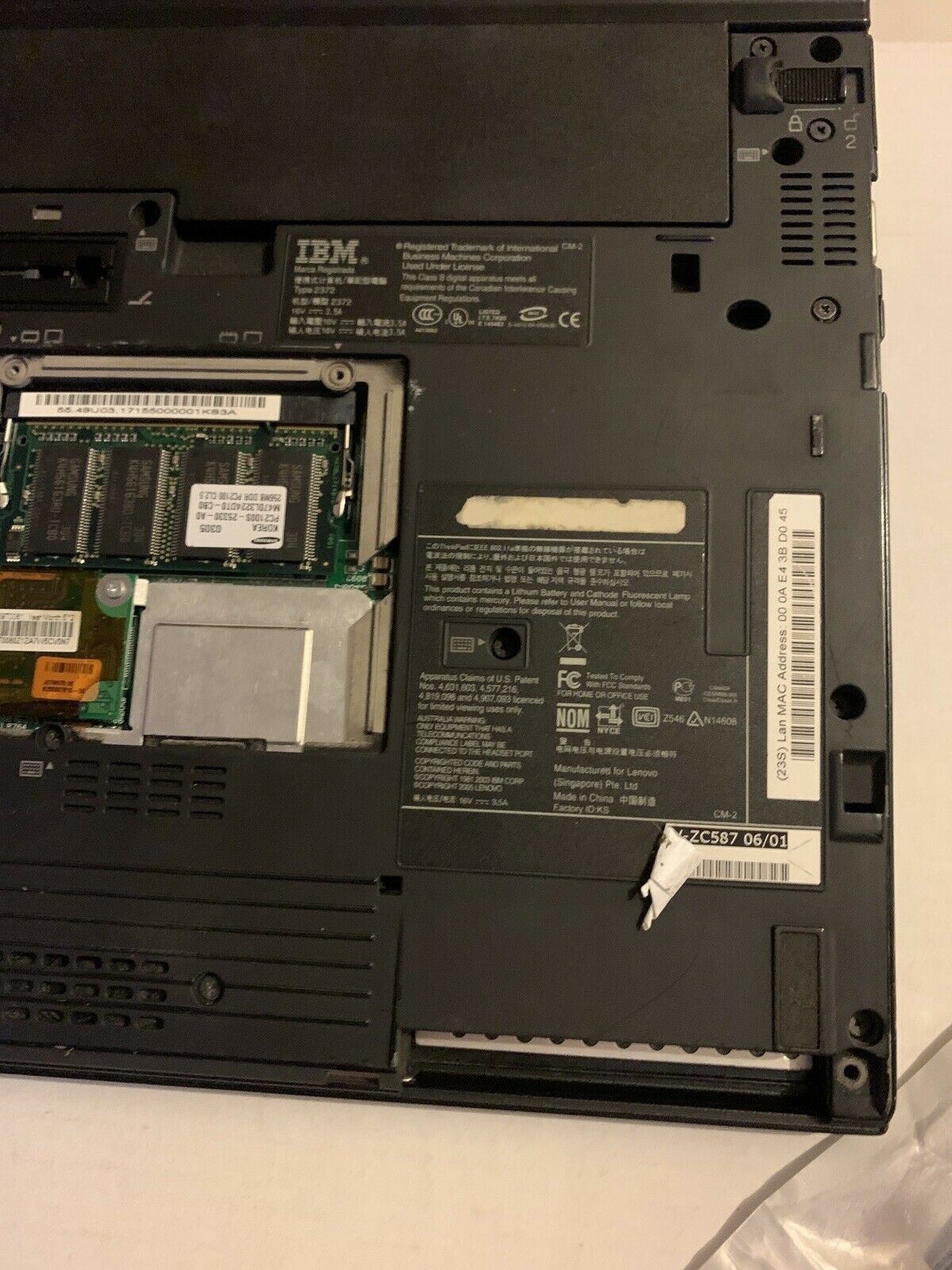 IBM ThinkPad X40 With 40gb HDD 256mb RAM *Not Working For Parts Or Repair Only*