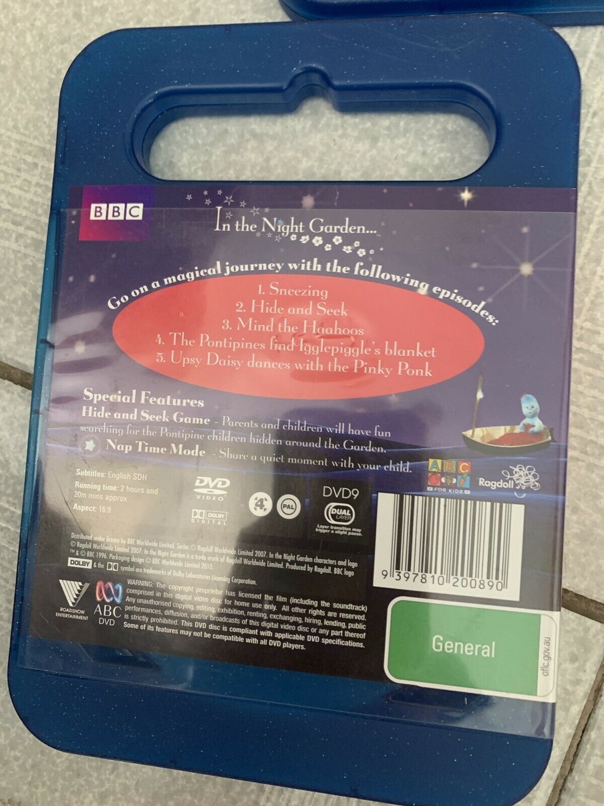6x In the Night Garden DVD BBC Region 4
