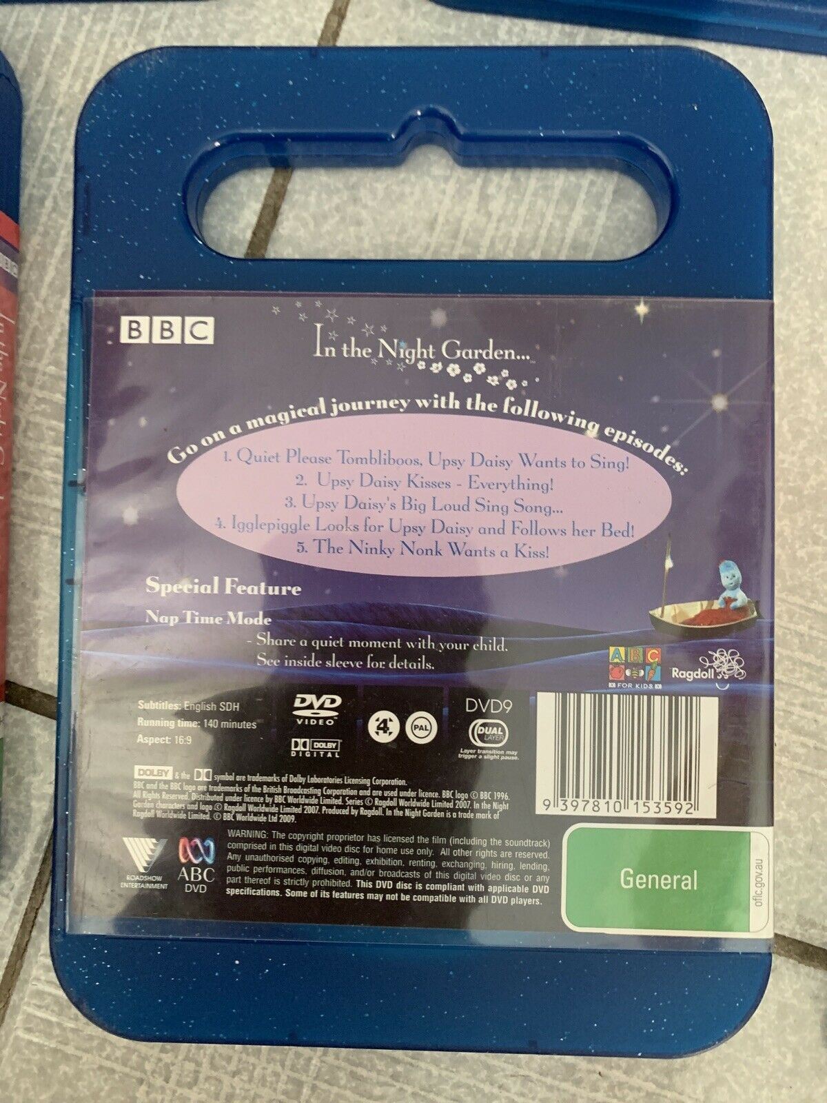 6x In the Night Garden DVD BBC Region 4