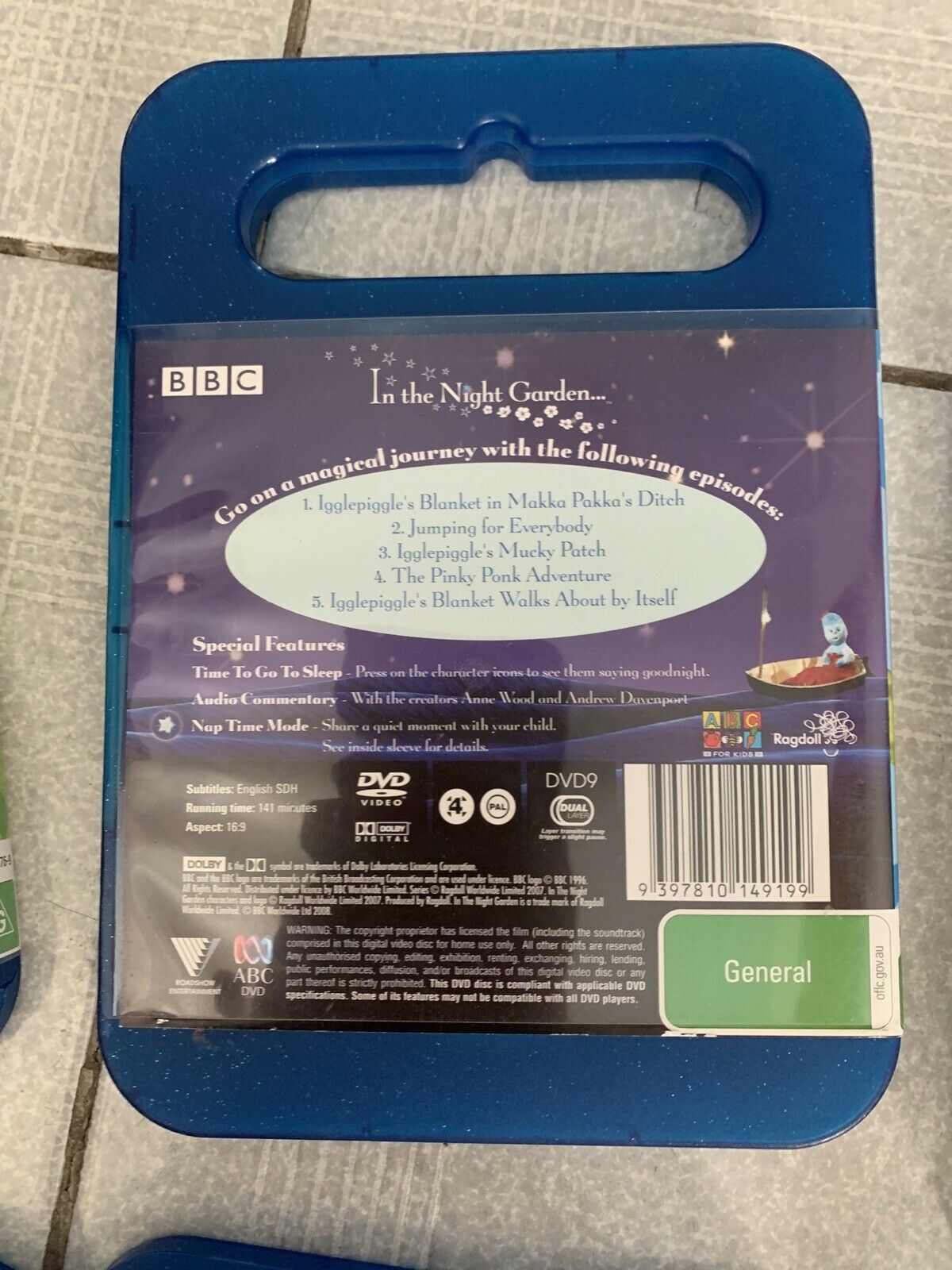 6x In the Night Garden DVD BBC Region 4