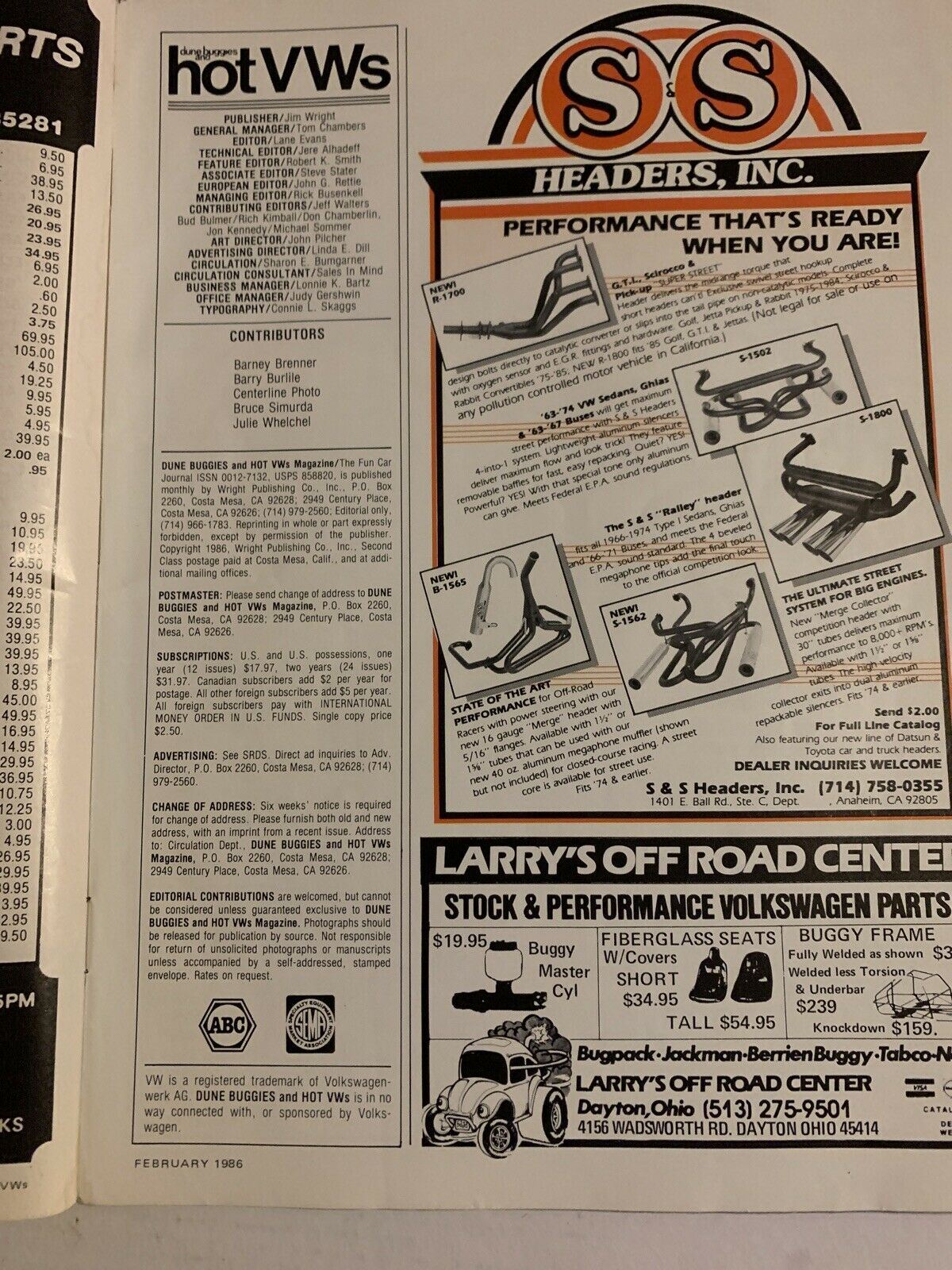 Dune Buggies And HotVWs - February 1986: 40 Low-Buck Tips
