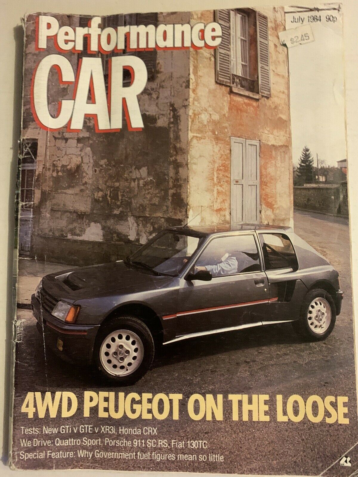 Performance Car Magazine July 1984 - 4WD Peugeot