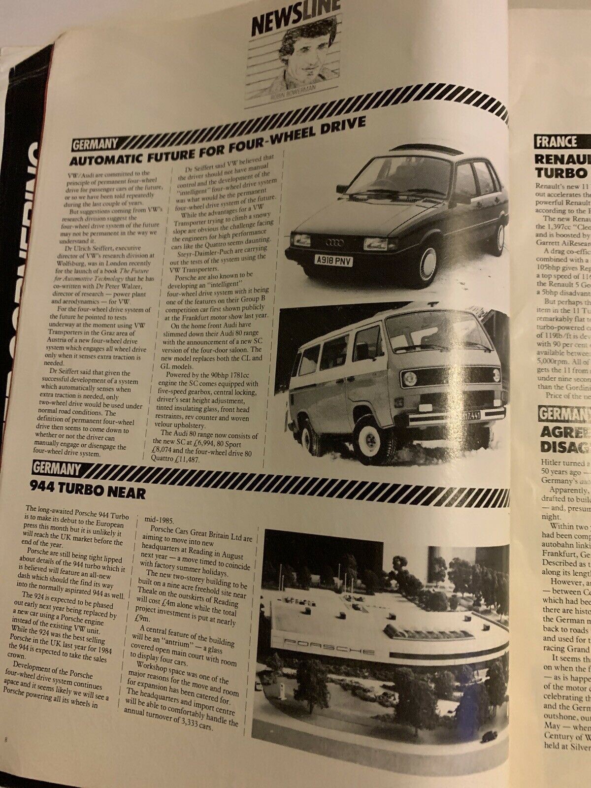 Performance Car Magazine July 1984 - 4WD Peugeot