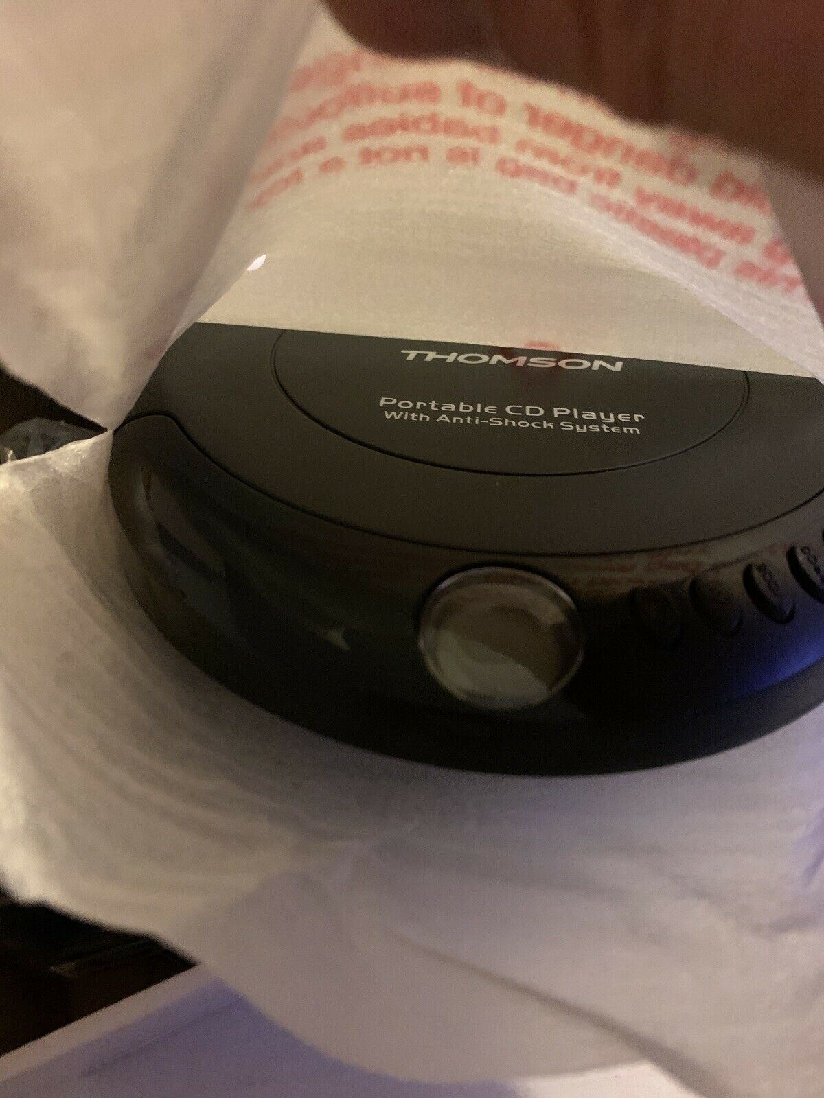 Thomson Portable CD Player With Anti-Shock System CD-122D Earphones, AC Adapter