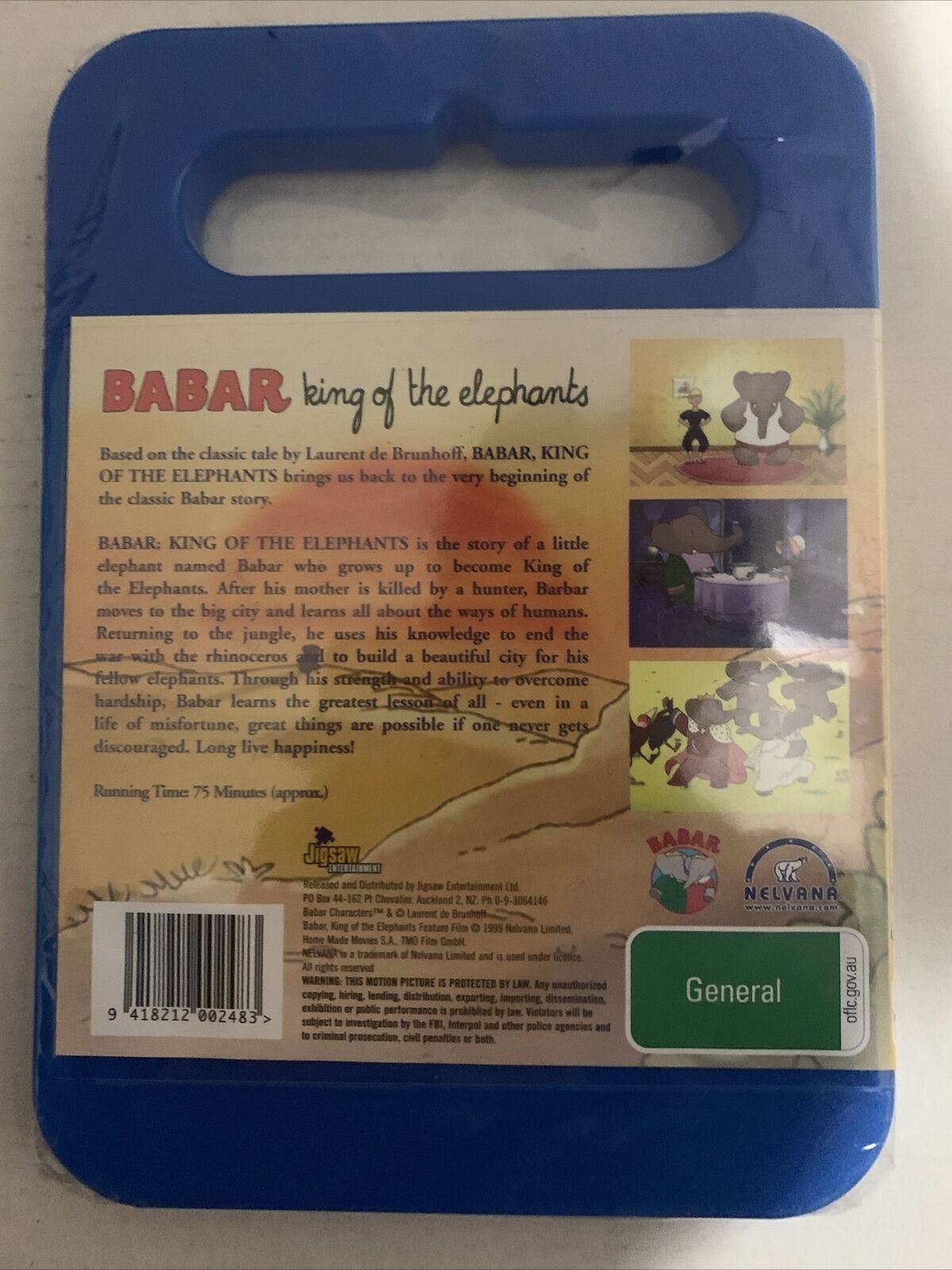 *New Sealed* Babar: King of the Elephants (DVD, 1999) Region 4