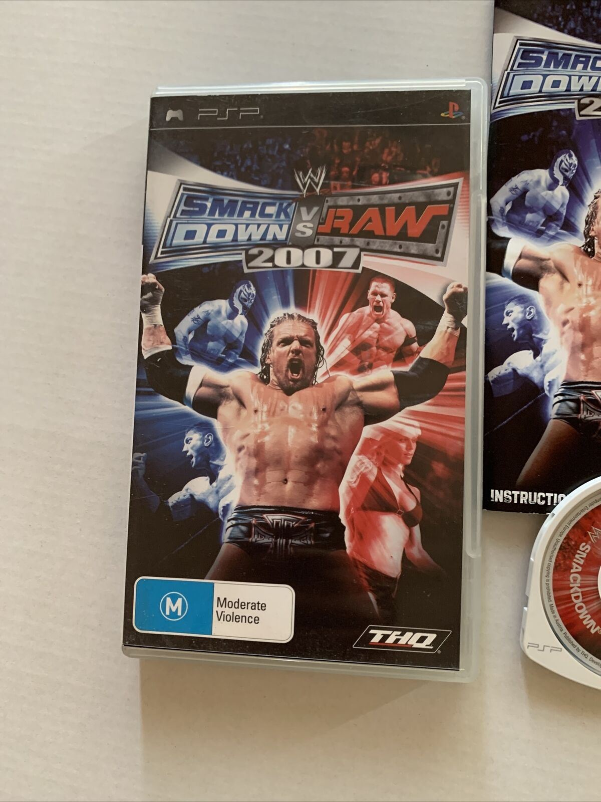 WWE Smackdown vs Raw 2007 - PSP Game Sony Playstation Portable PAL With Manual