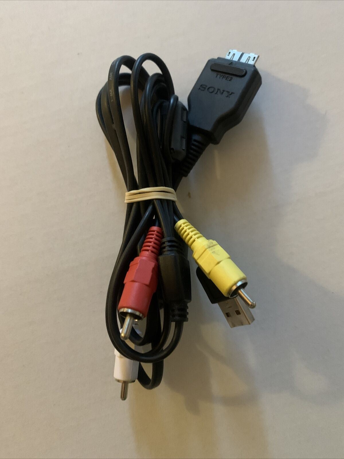 Genuine Sony Type 2 Cable With AV RCA Composite Cable & USB