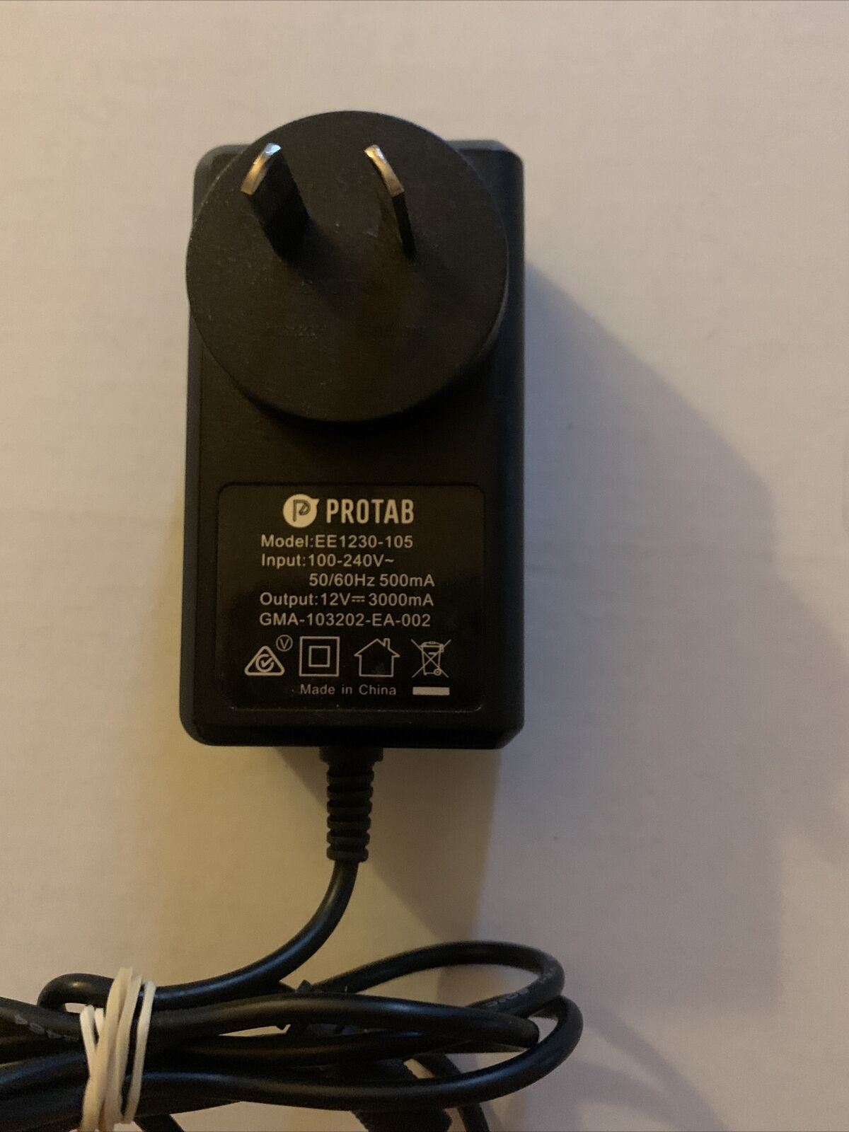 Protab EE1230-105 AC Adapter 12V 3000mA