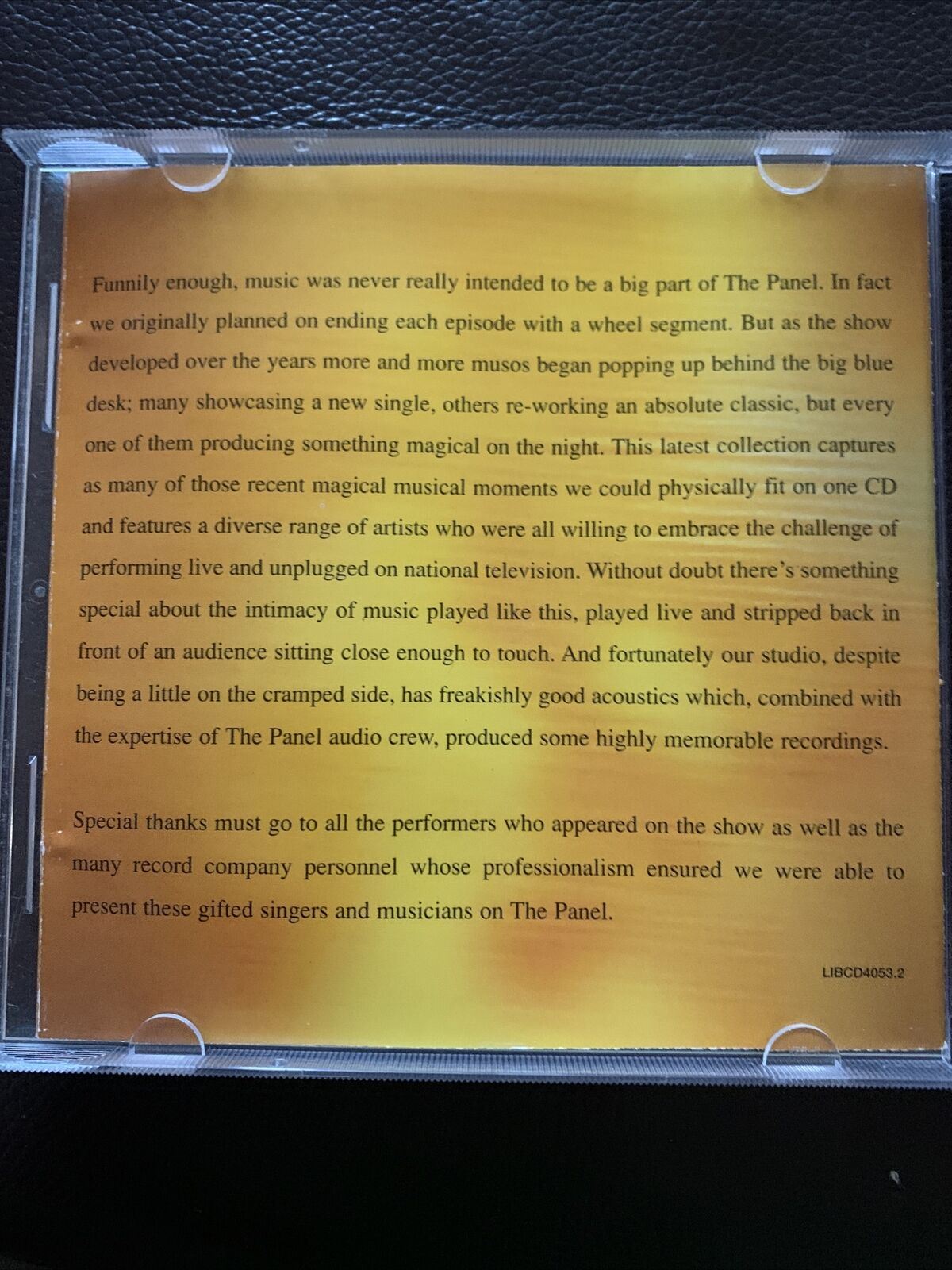 Music Live from the Panel, Vol. 3 by Various Artists (CD, Oct-2002, Liberation)