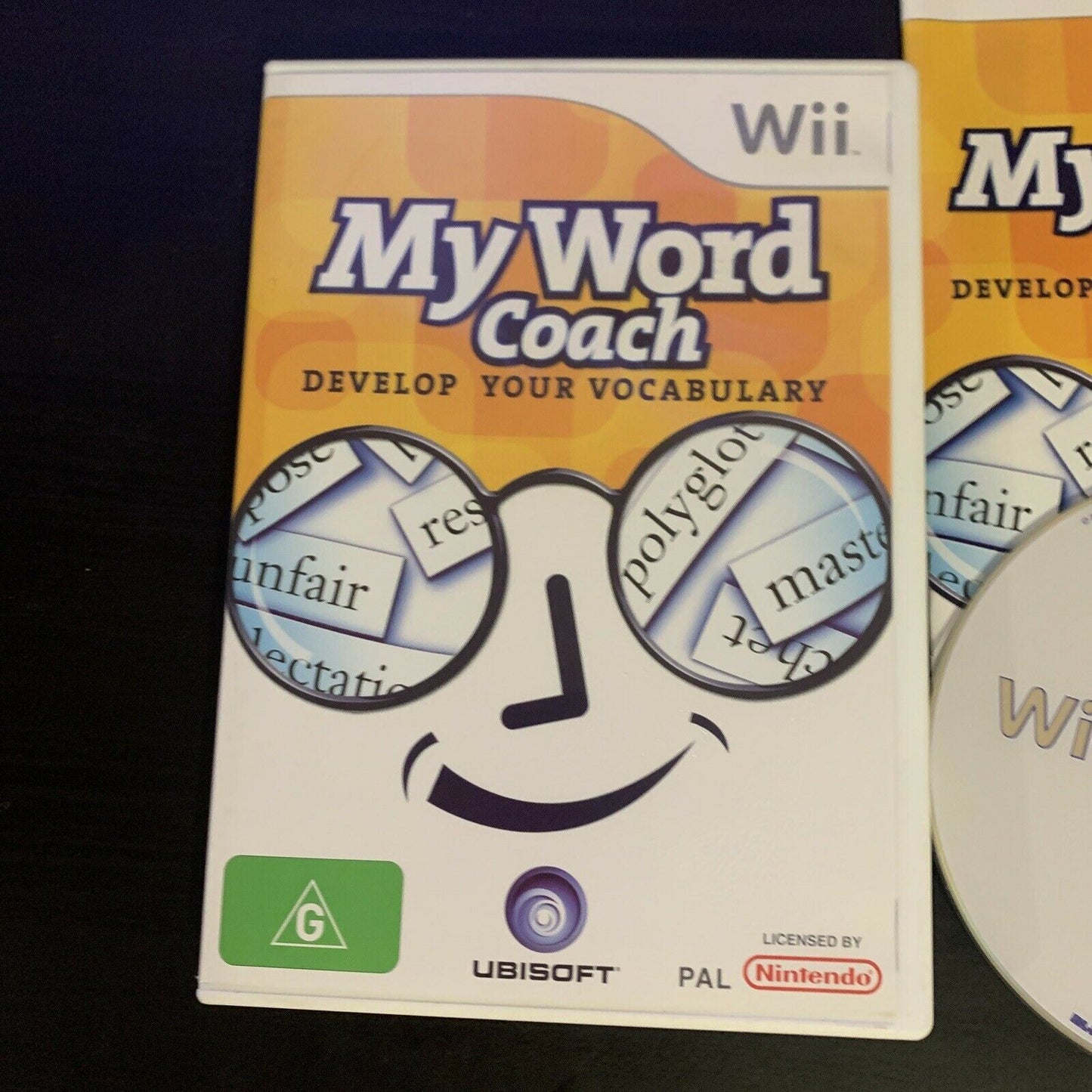 My Word Coach (Nintendo Wii, 2007) With Manual PAL