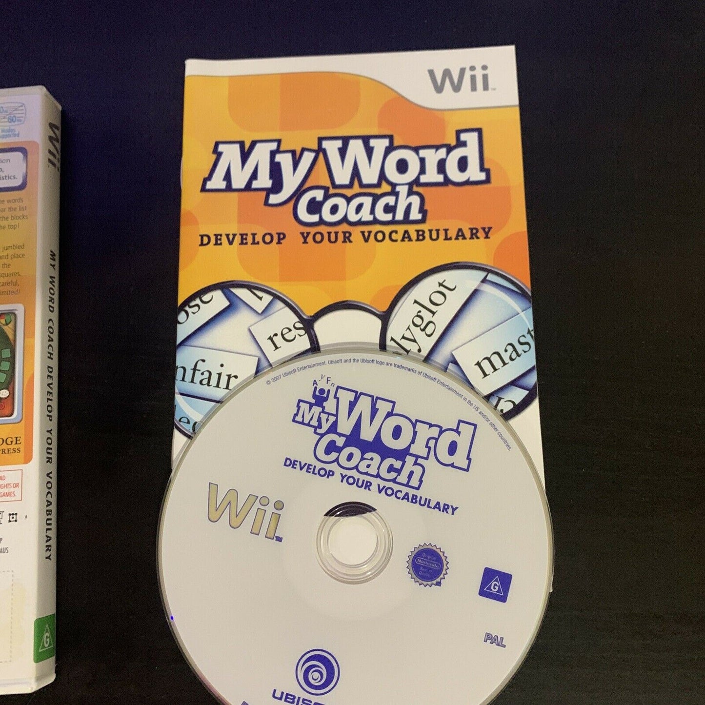 My Word Coach (Nintendo Wii, 2007) With Manual PAL