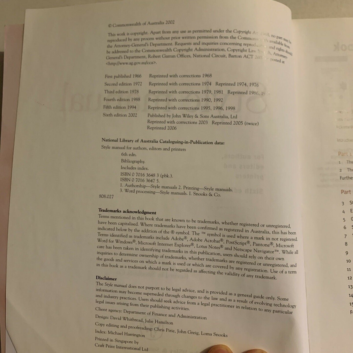 Style Manual: For Authors, Editors and Printers by Dcita (Paperback, 2006)