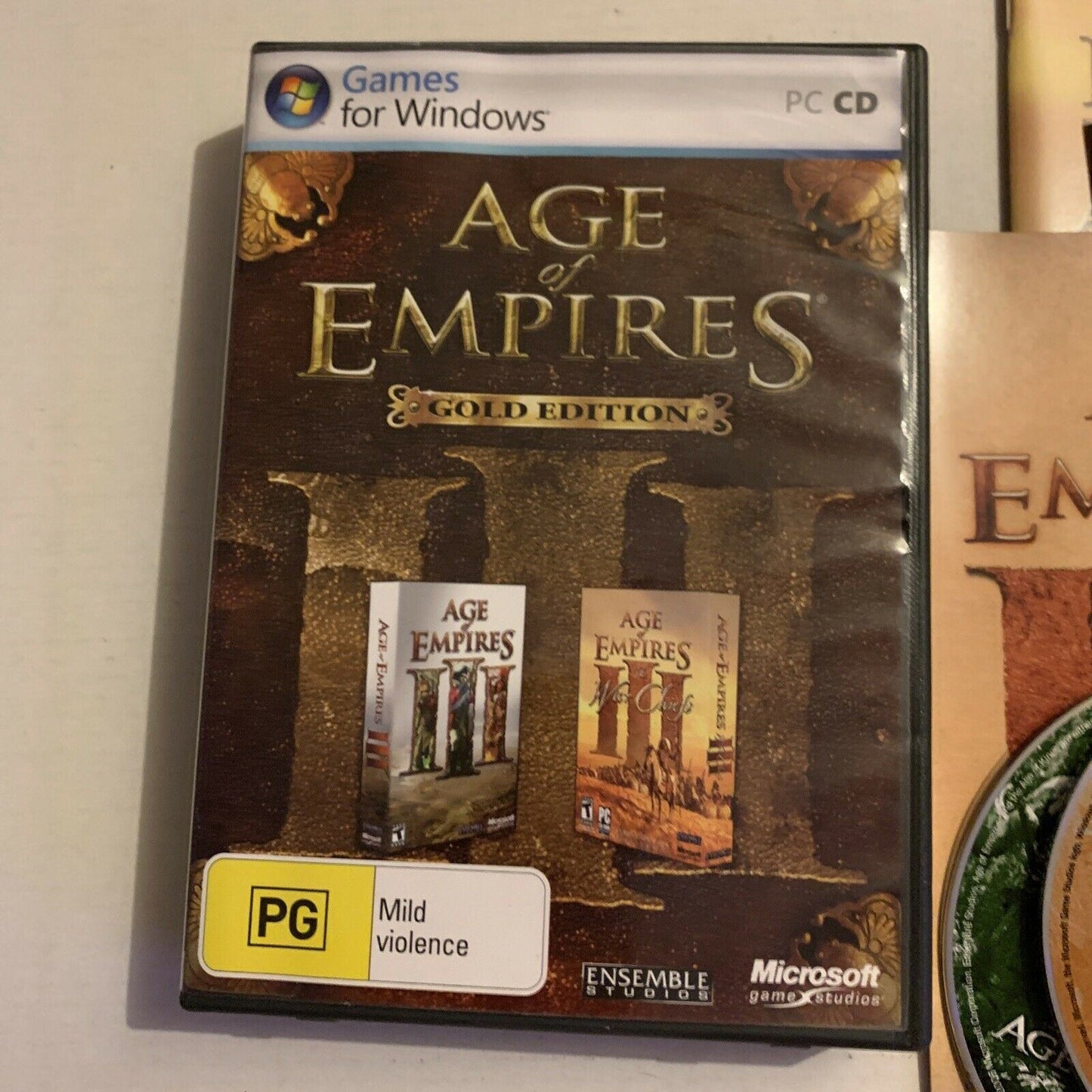 Age Of Empires 3 Gold Edition PC Game Windows PG 4 Discs Booklets Manuals Case