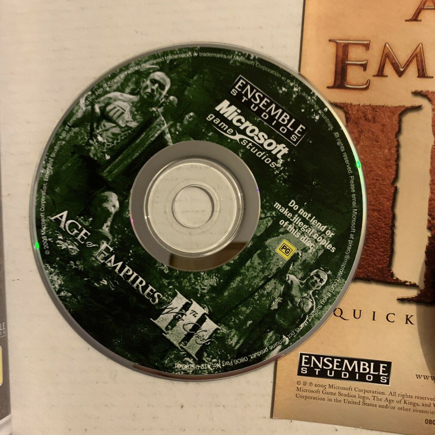 Age Of Empires 3 Gold Edition PC Game Windows PG 4 Discs Booklets Manuals Case