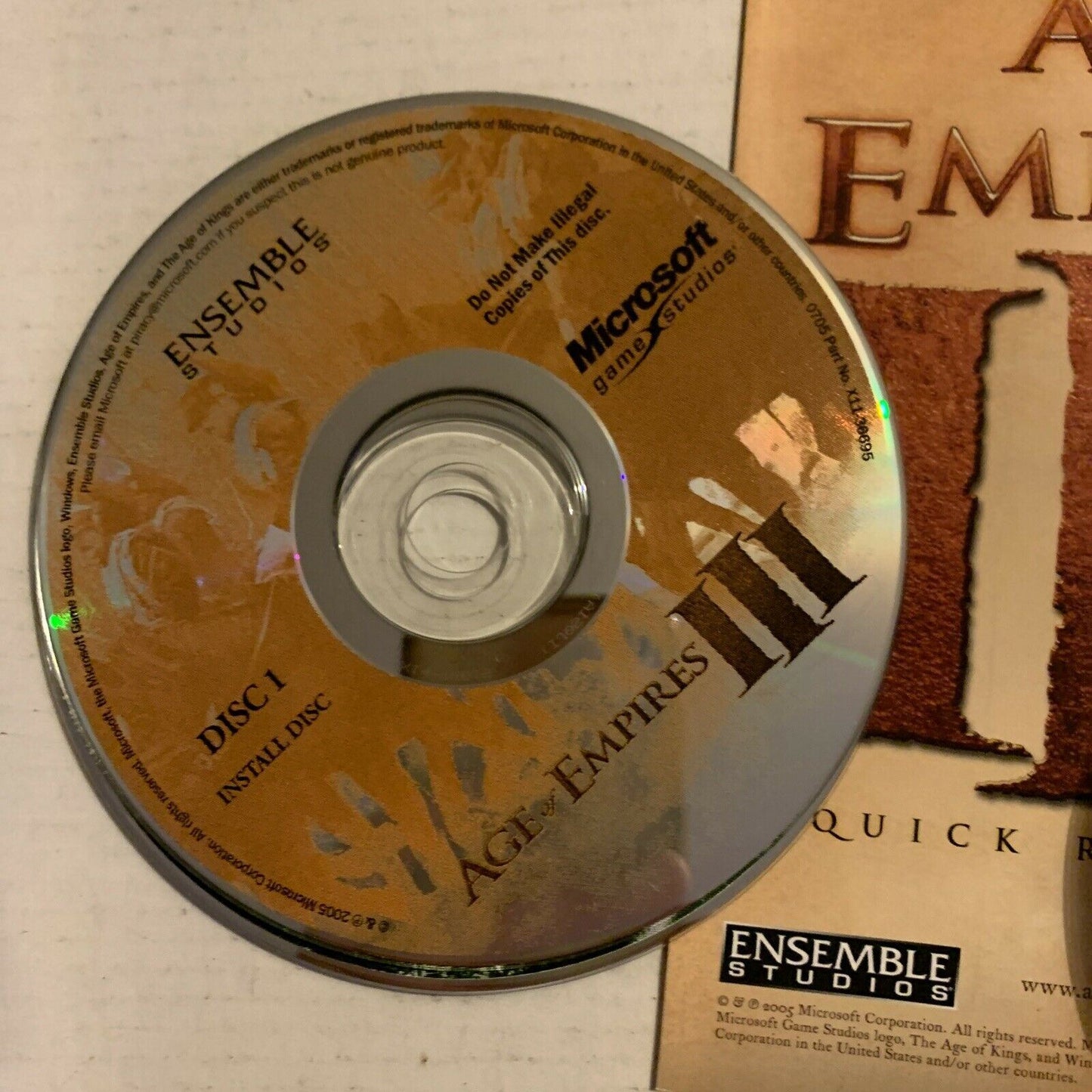 Age Of Empires 3 Gold Edition PC Game Windows PG 4 Discs Booklets Manuals Case