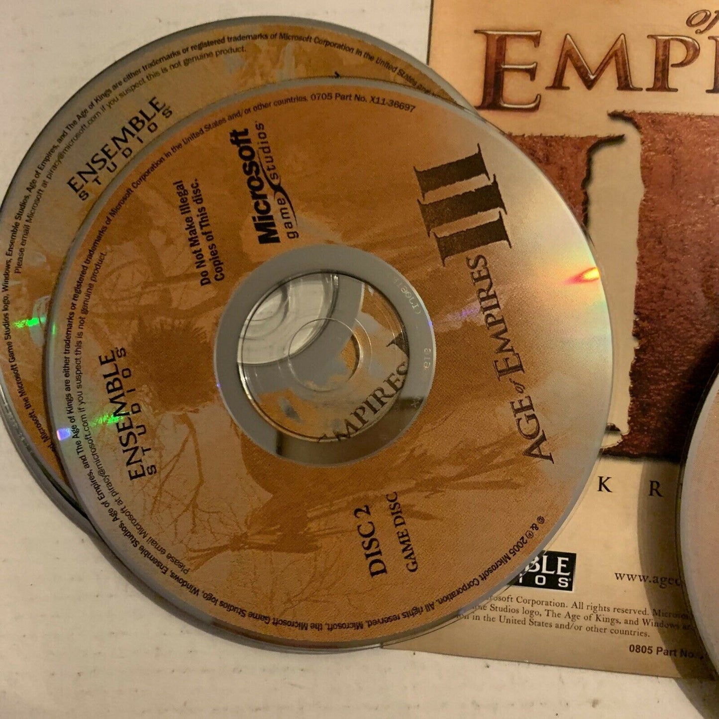Age Of Empires 3 Gold Edition PC Game Windows PG 4 Discs Booklets Manuals Case