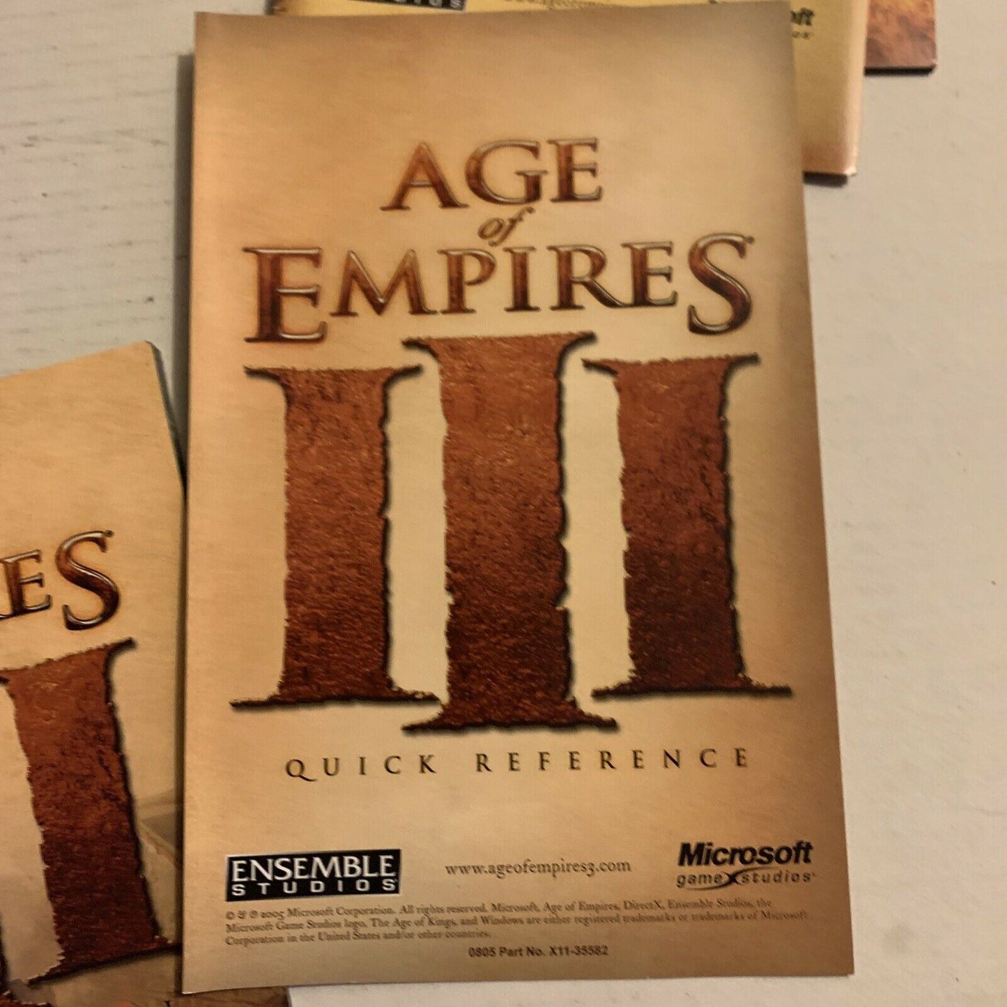 Age Of Empires 3 Gold Edition PC Game Windows PG 4 Discs Booklets Manuals Case