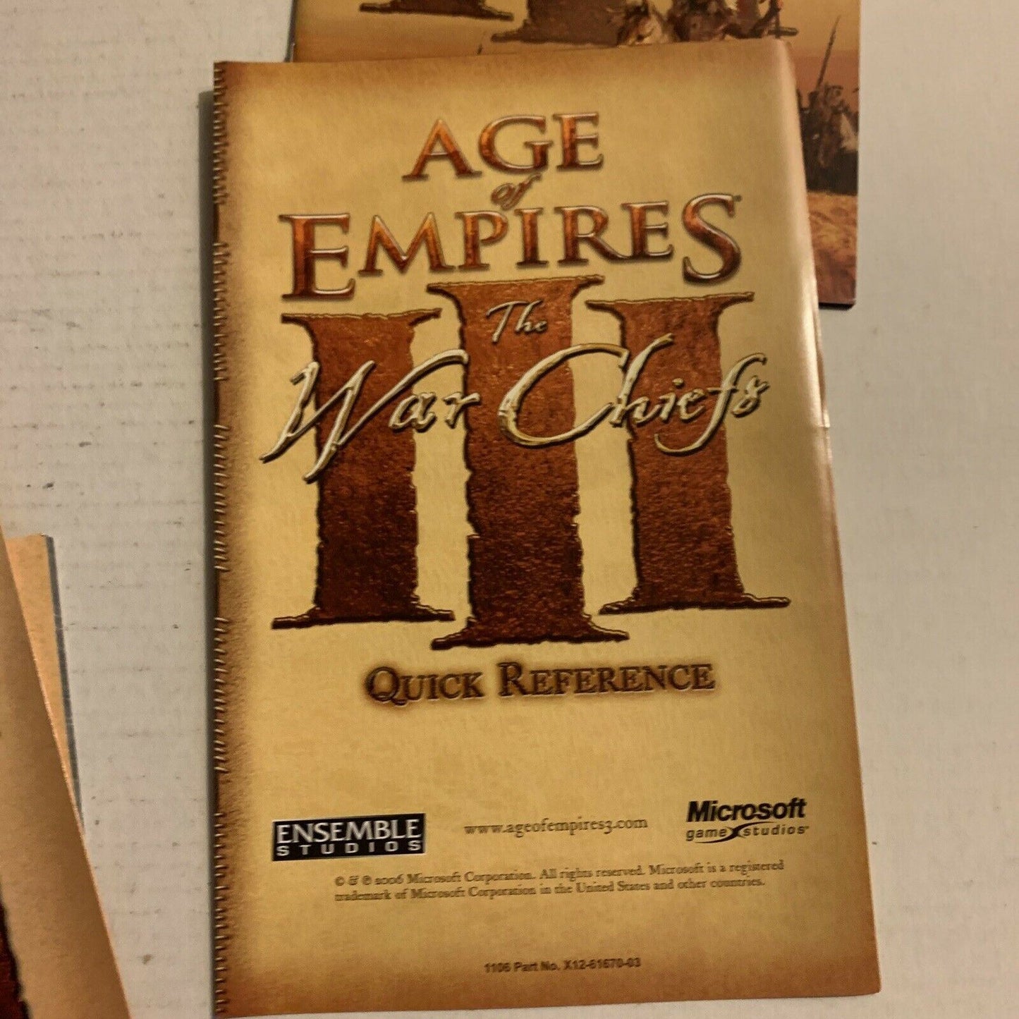 Age Of Empires 3 Gold Edition PC Game Windows PG 4 Discs Booklets Manuals Case