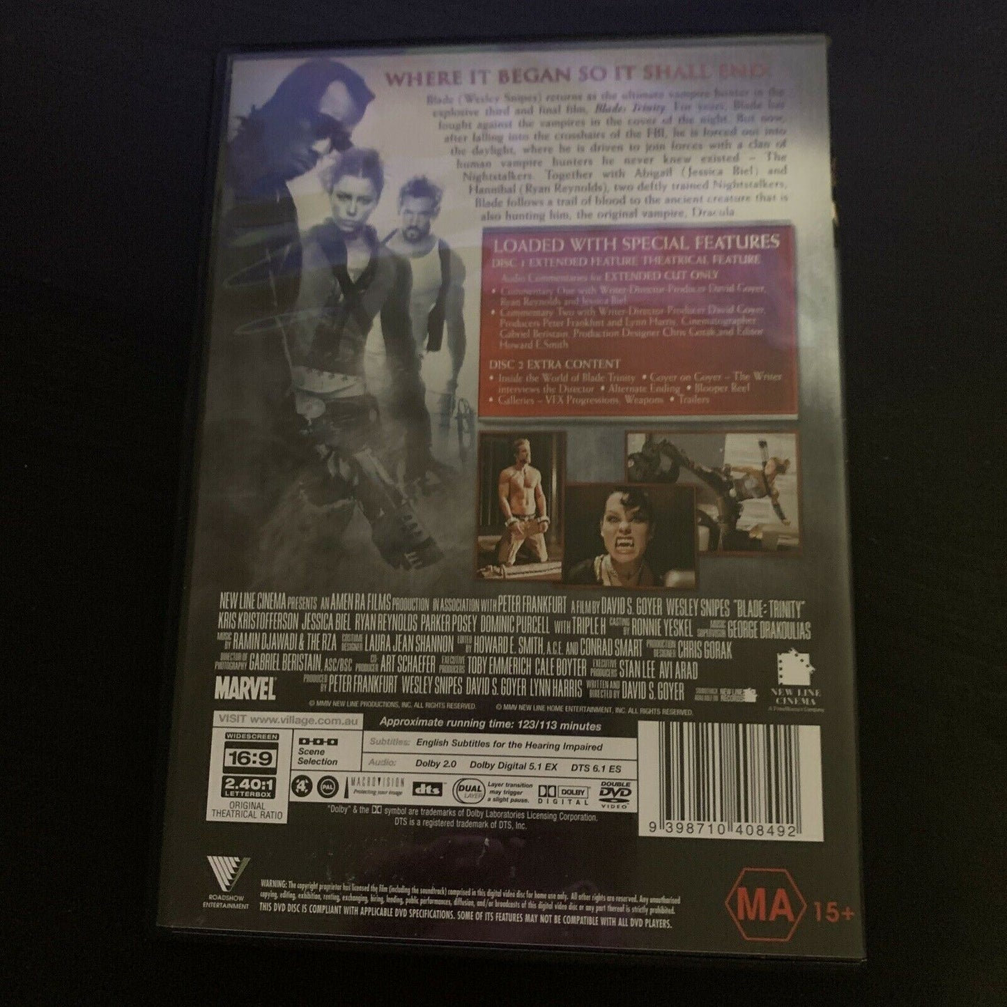 Blade Trilogy - The Ultimate Collection (DVD, 2005, 5-Disc Set) Region 4