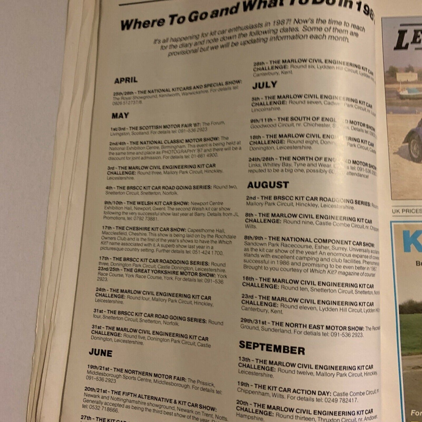 Which Kit? Magazine May 1987 Lambo Lift-Off!