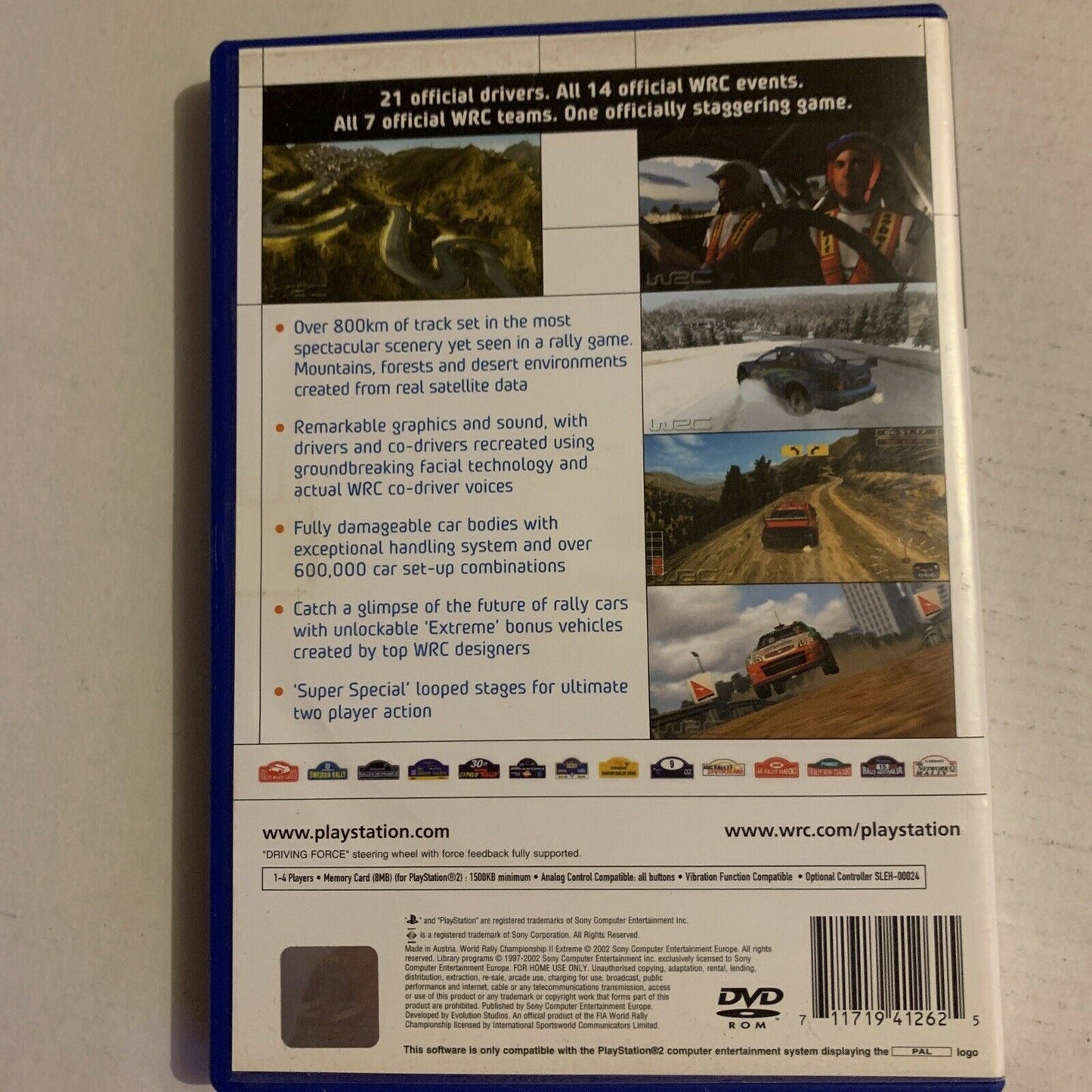 WRC II Extreme - PS2 Playstation 2 Game PAL With Manual