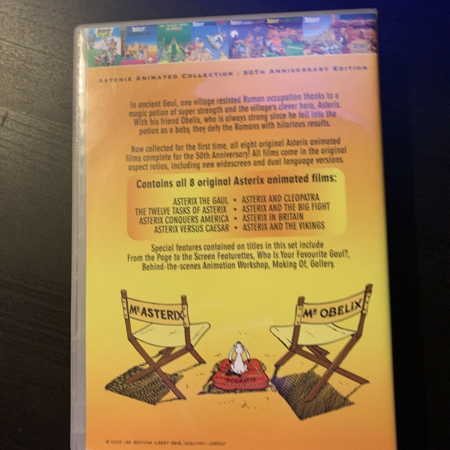 Asterix Gold Edition - 50th Anniversary Edition (DVD, 2009, 8-Disc) Region 4