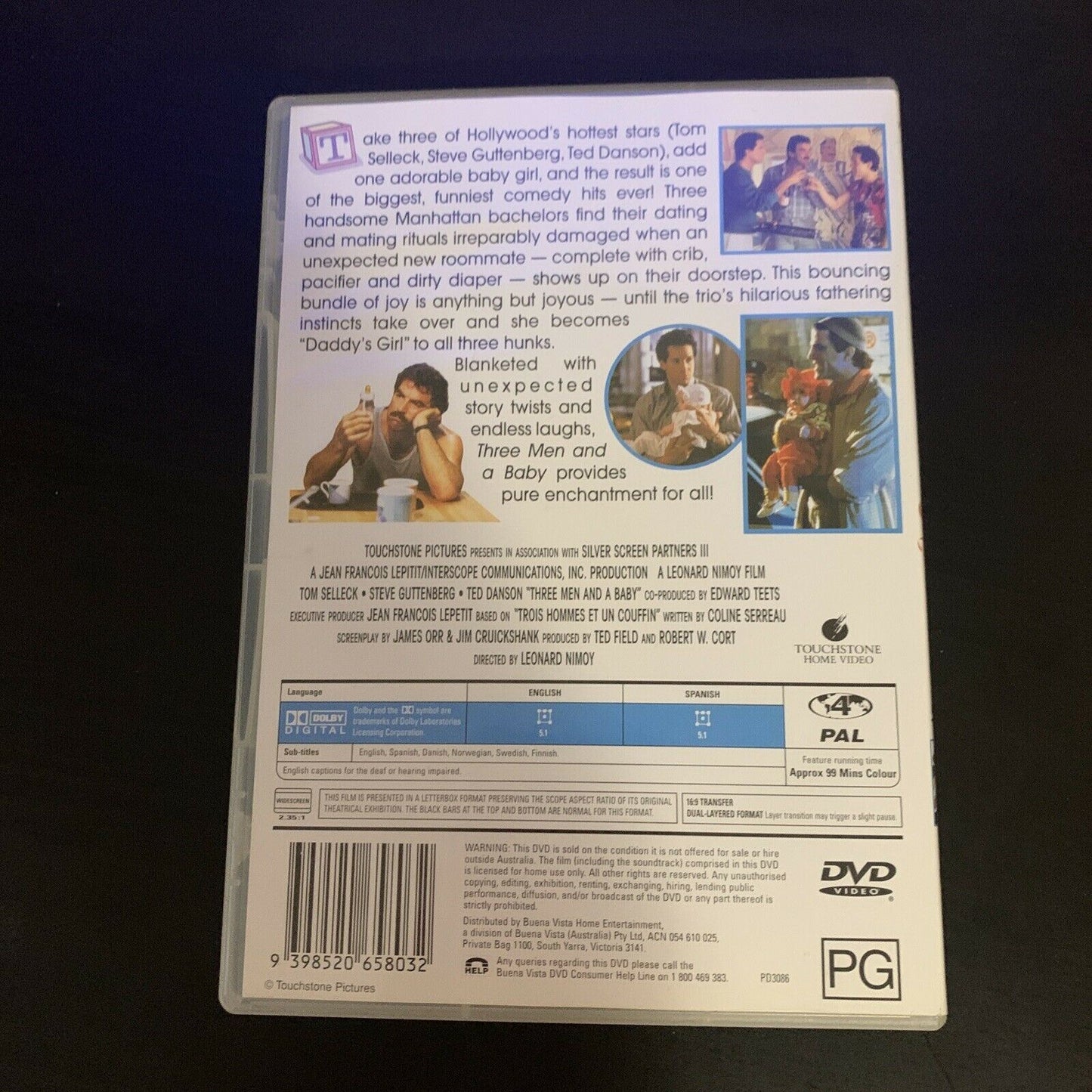 Three Men And A Baby & Three Men And A Little Lady (DVD, 1987, 2-DVDs) Region 4