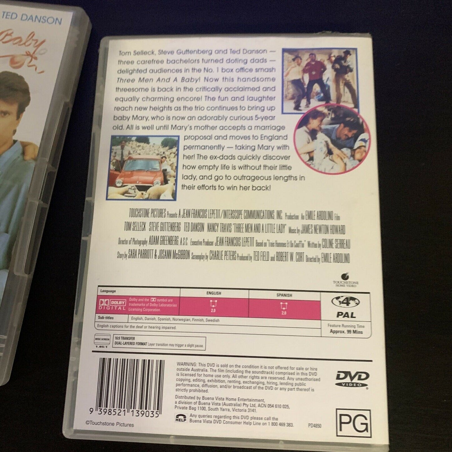 Three Men And A Baby & Three Men And A Little Lady (DVD, 1987, 2-DVDs) Region 4