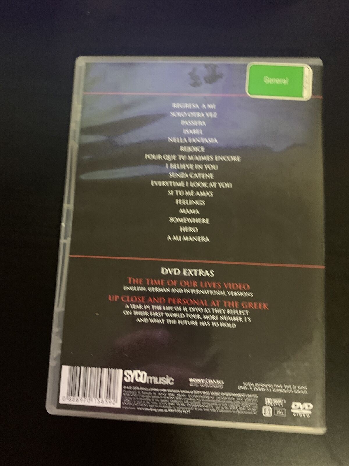 Il Divo - Live At The Greek (DVD, 2006) All Regions