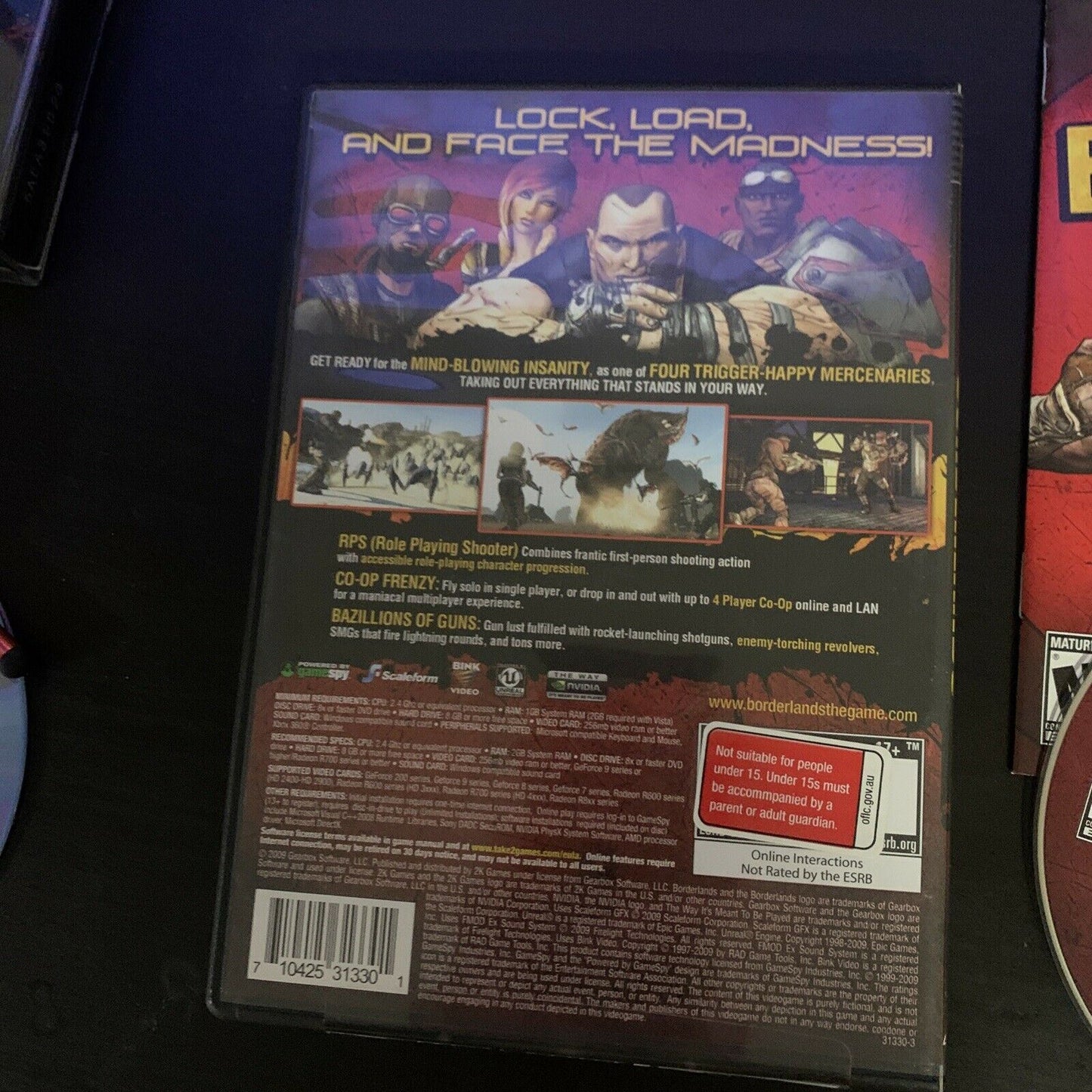 Borderlands - PC DVD-ROM Windows Game With Manual
