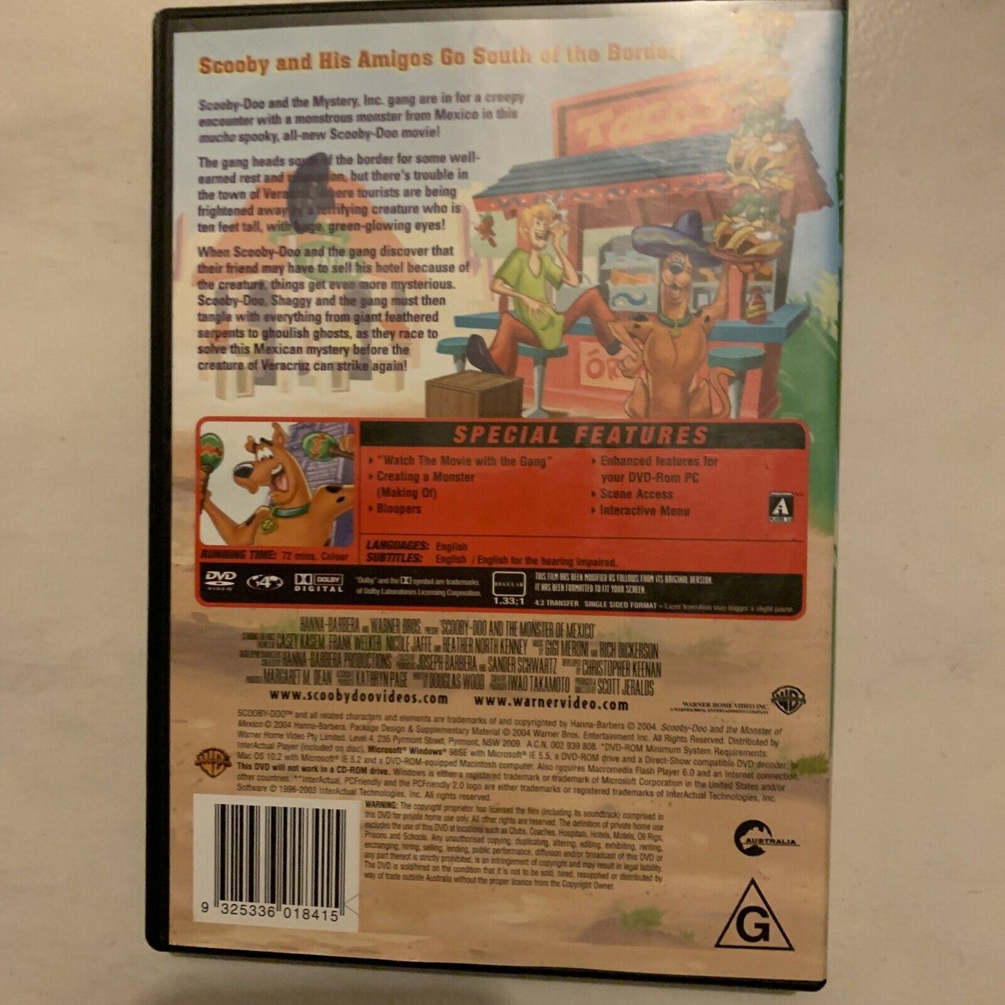 5x Scooby Doo DVDs Region 4