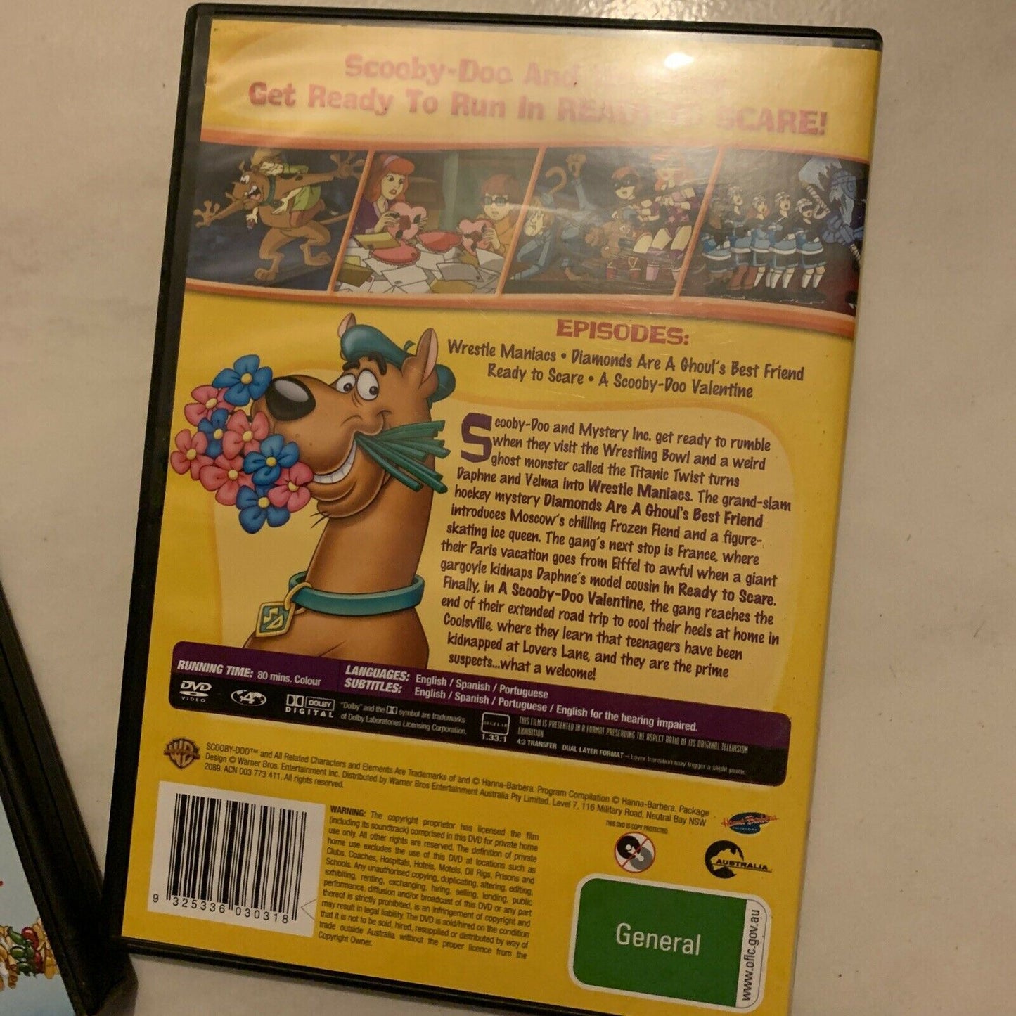 5x Scooby Doo DVDs Region 4
