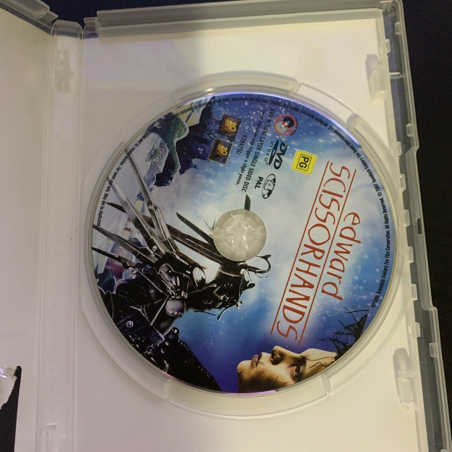 Edward Scissorhands (DVD, 1990) Johnny Depp, Winona Ryder. Region 4