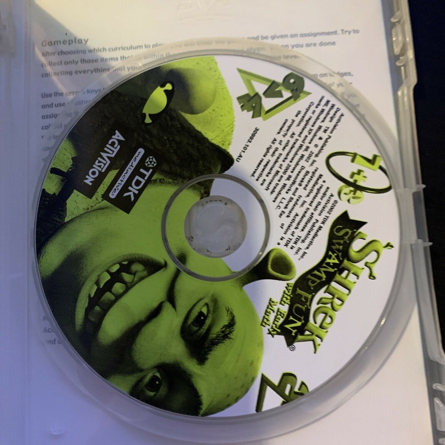 Shrek - Swamp Fun With Early Math (PC CDROM, 2002)