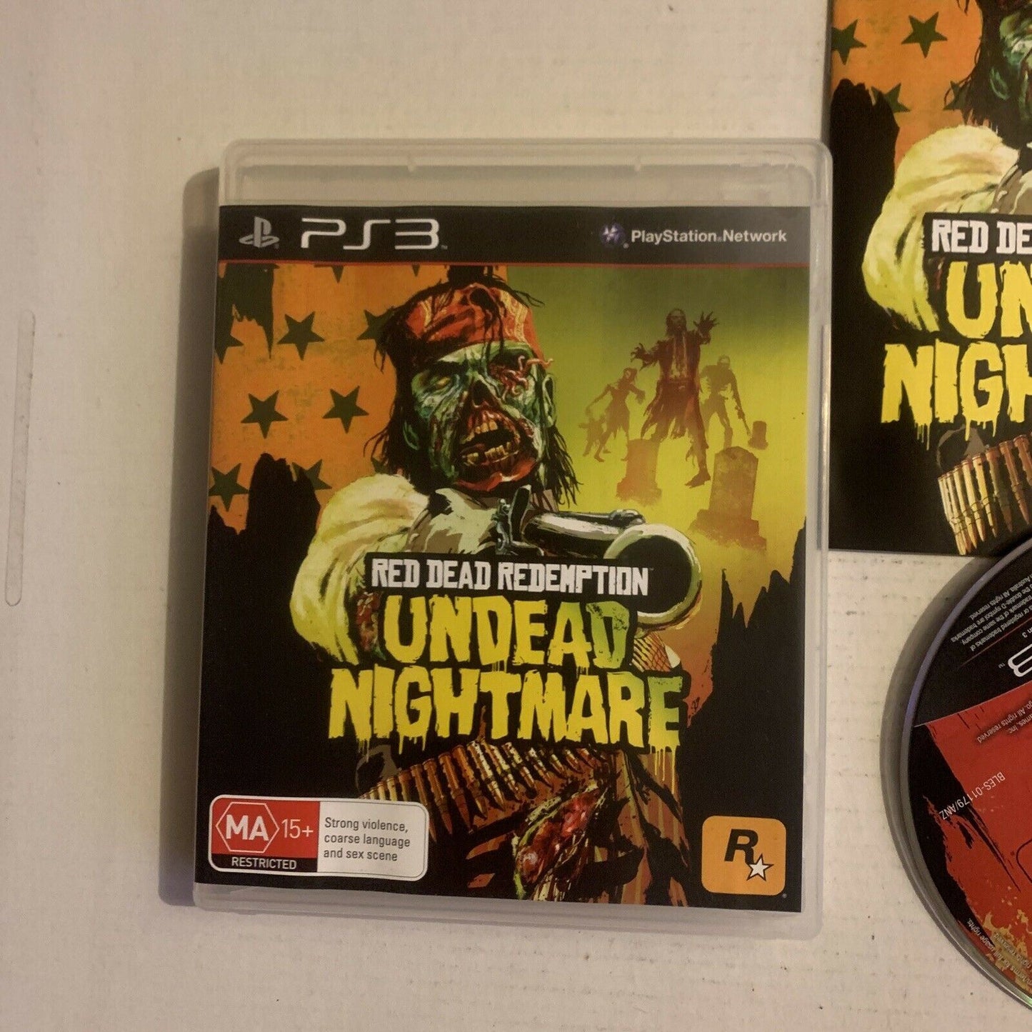 Red Dead Redemption - Undead Nightmare (Playstation 3) With Manual & Map