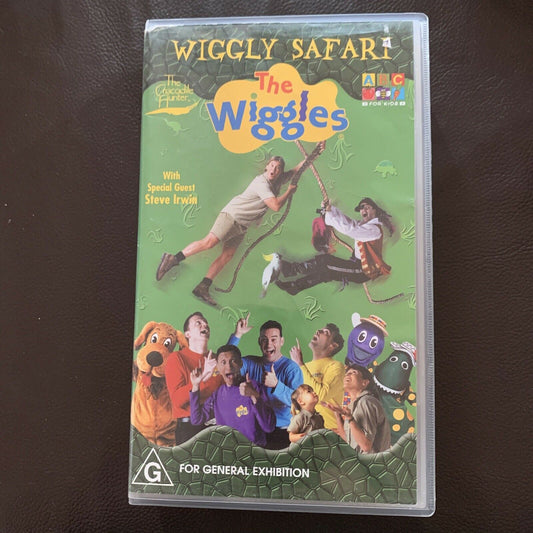 The Wiggles: Wiggly Safari (VHS, 2002) PAL Special Guest Steve Irwin