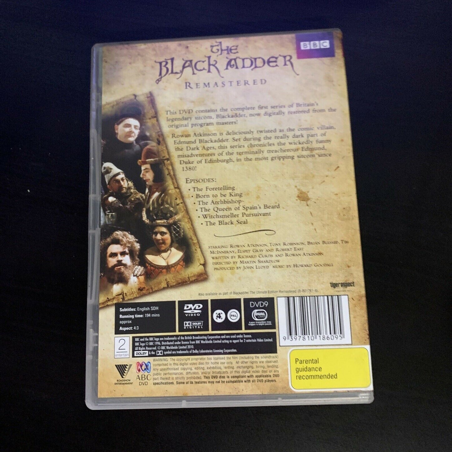Black Adder : Series 1 - Remastered (DVD, 1983) Rowan Atkinson. Region 4