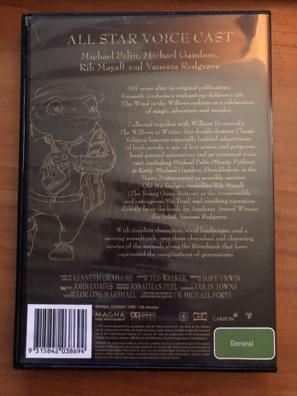 The Wind in the Willows & The Willows in Winter (DVD, 1995)