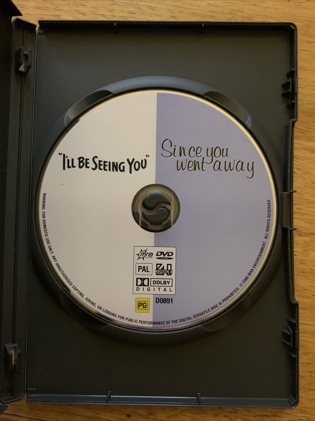 Shirley Temple: I'll Be Seeing You / Since You Went Away (DVD, 1944) Region 4