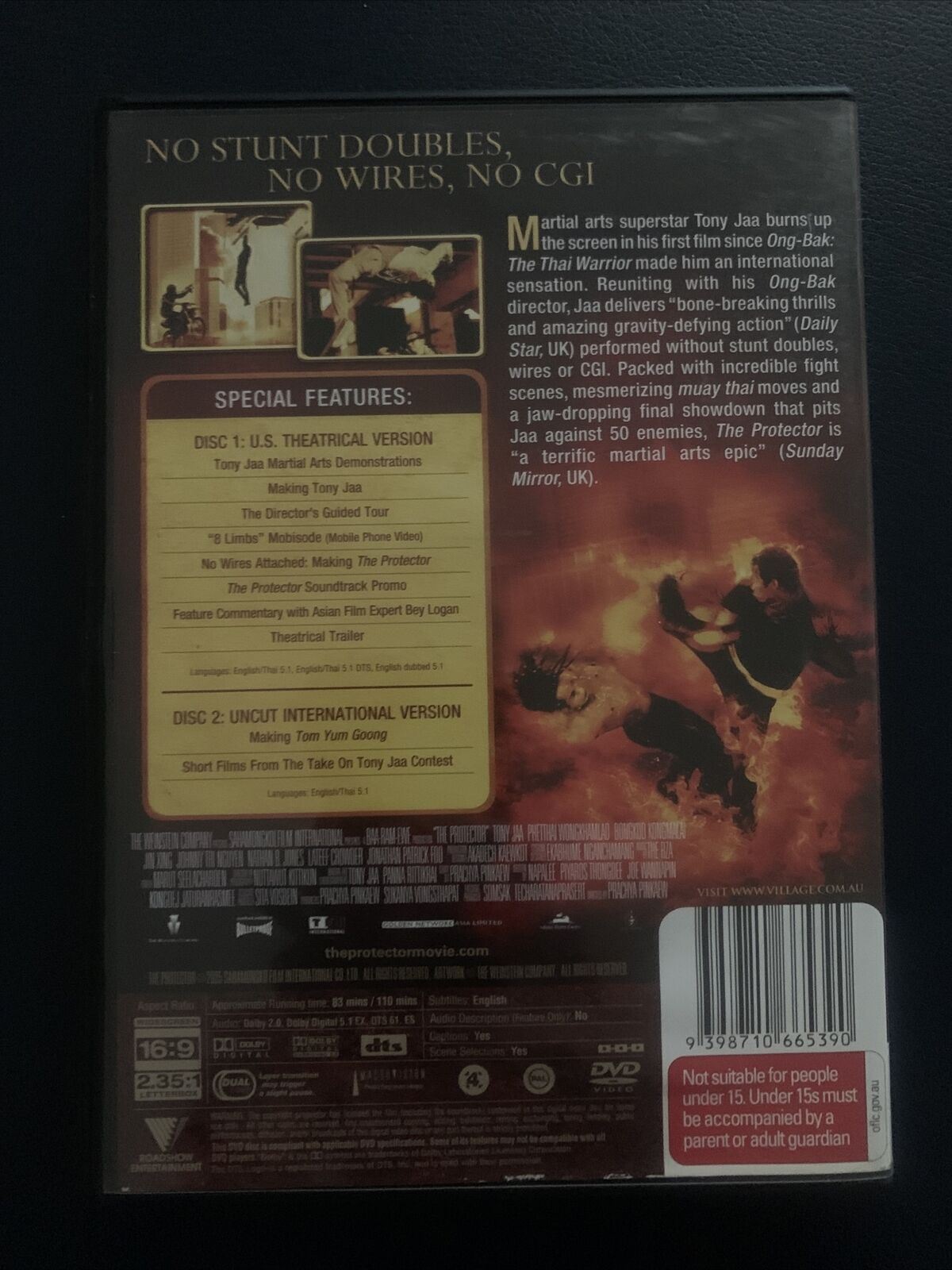The Protector - Ultimate Edition (DVD, 2005) Tony Jaa - Region 4
