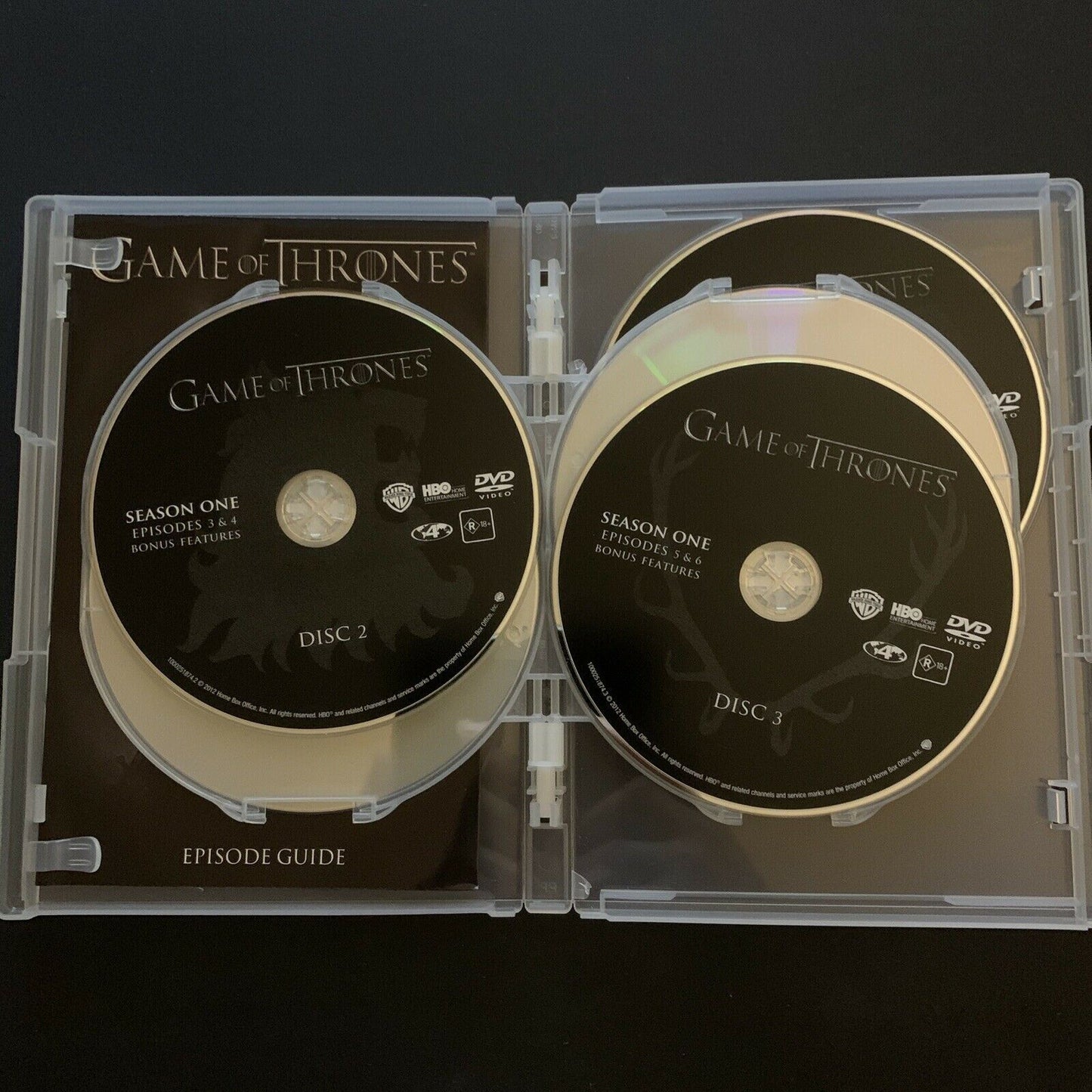 Game Of Thrones : Season 1 (DVD, 2012, 5-Disc Set) Region 2,4