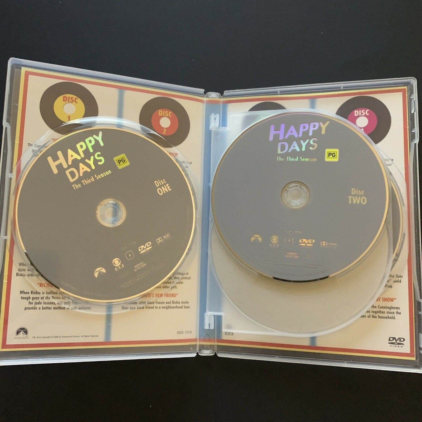 Happy Days : Season 3 (DVD, 1976) Ron Howard, Henry Winkler - Region 2&4