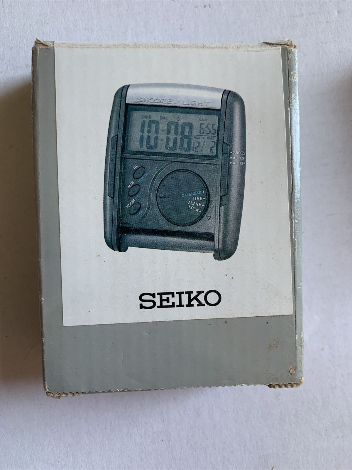 Seiko Portable Travel Alarm Clock Calender