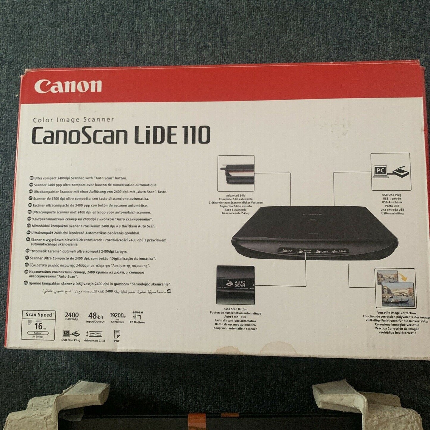 *New - Never Used* Canon Canoscan LiDE 110 Scanner - Flatbed Scanner A4