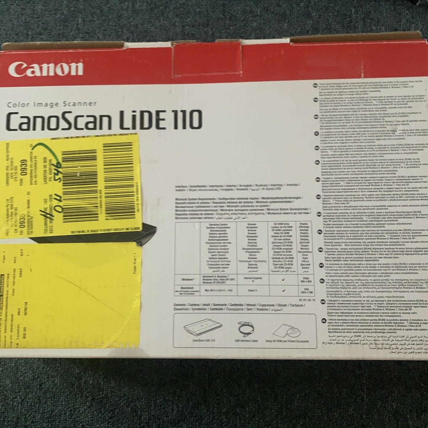 *New - Never Used* Canon Canoscan LiDE 110 Scanner - Flatbed Scanner A4