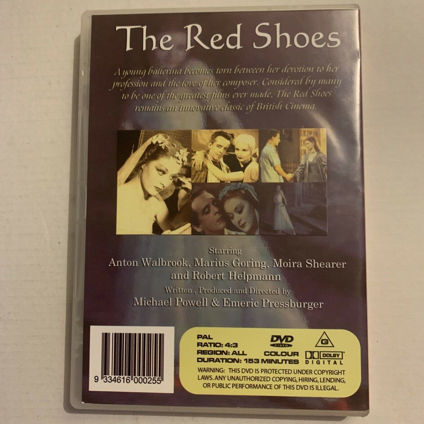 The Red Shoes (DVD, 1948) Anton Walbrook, Marius Goring, Robert Helpmann