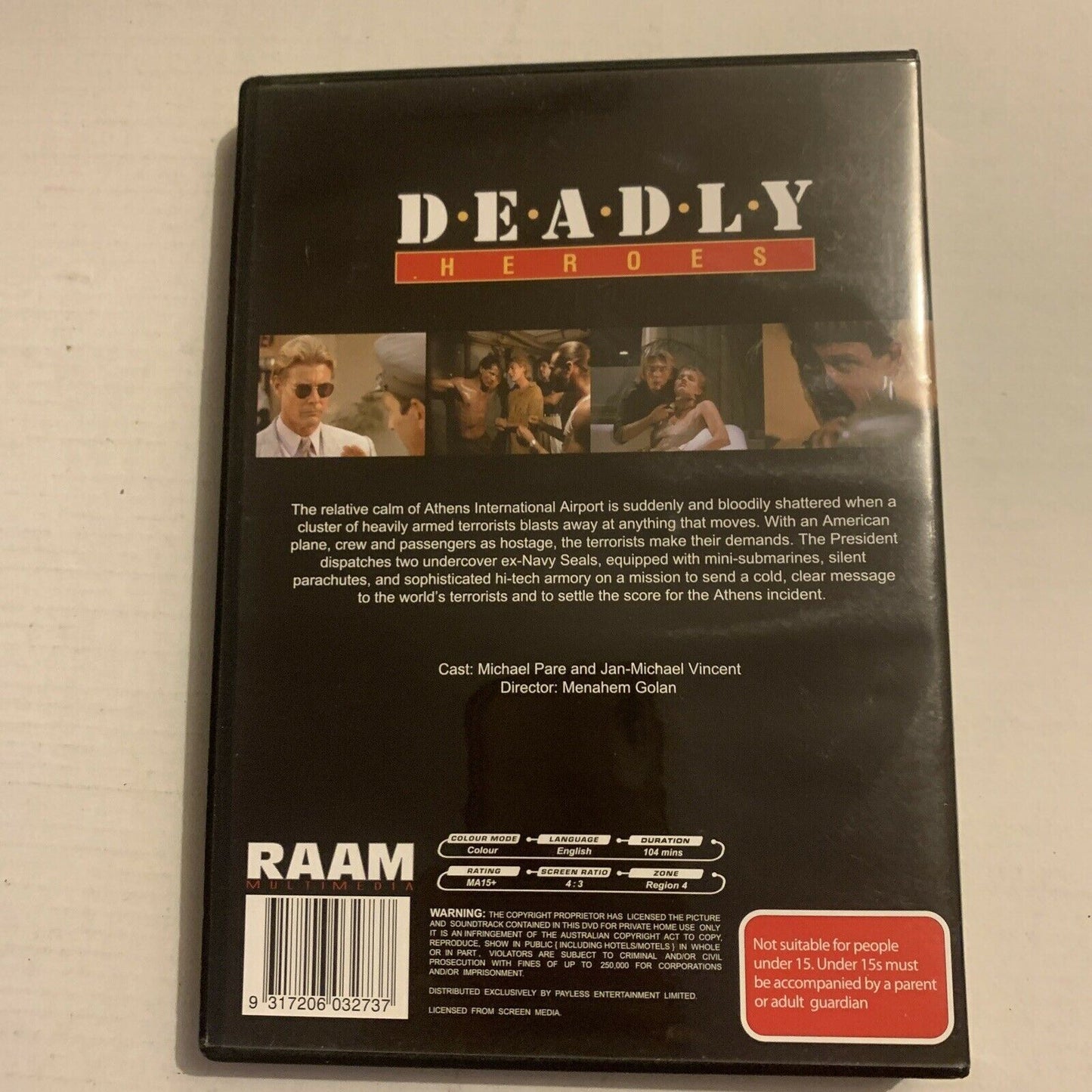 Deadly Heroes (DVD, 1993) Michael Pare, Jan Michael Vincent. All regions