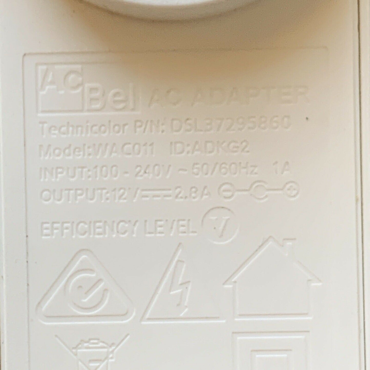 AcBel WAC011 AC Adapter 12V 2.8V For Router